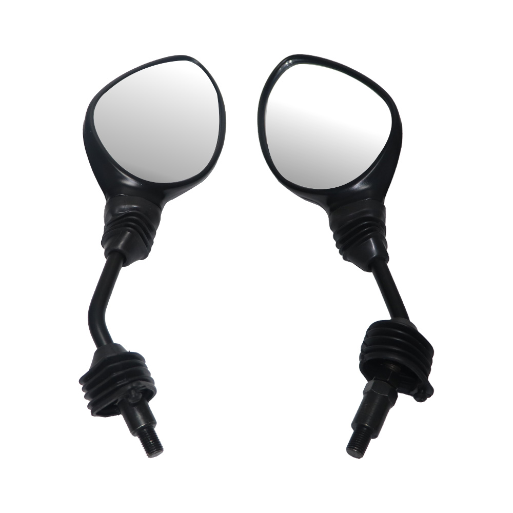 TVS Mirror Set Zest Matte Black - Sleek Replacement for Your Ride